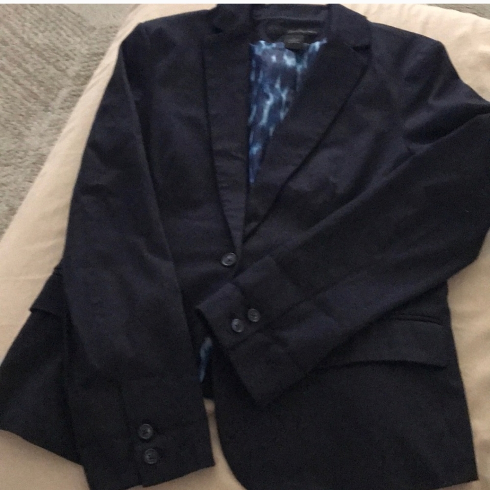 Calvin Klein Jeans Dark Navy Blue Women's s Blazer Power Stretch